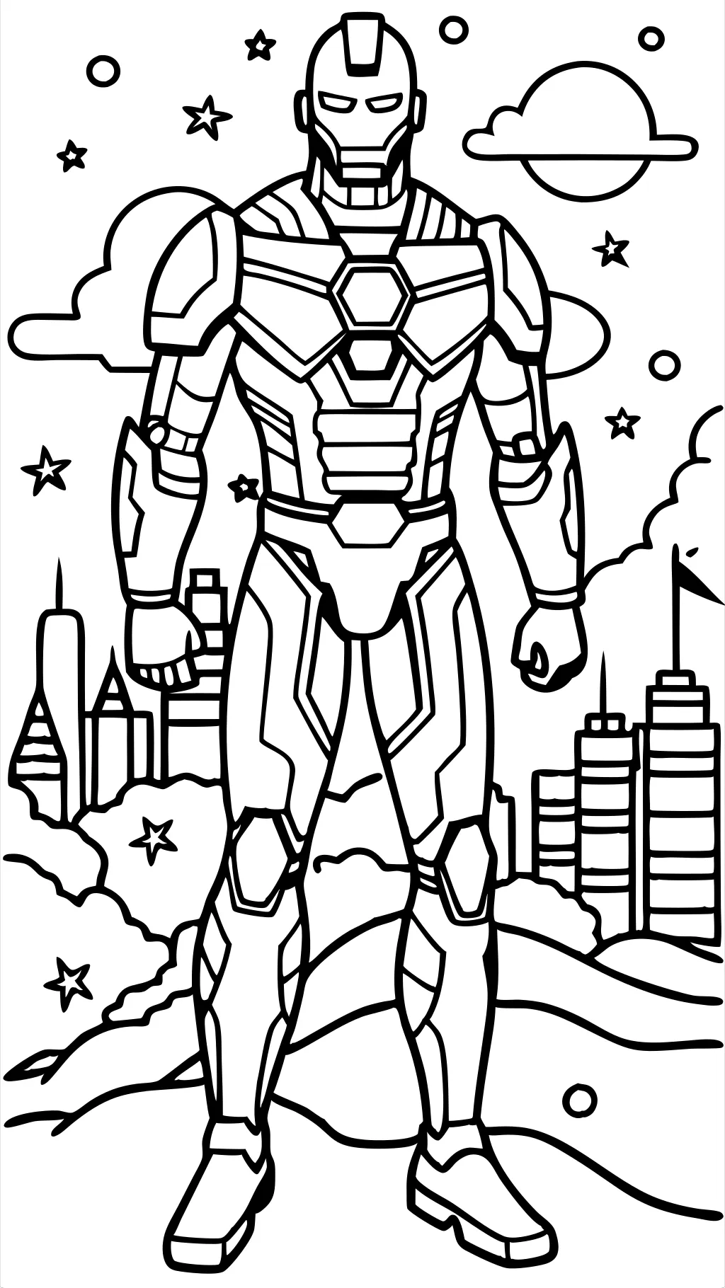 coloring pages iron man